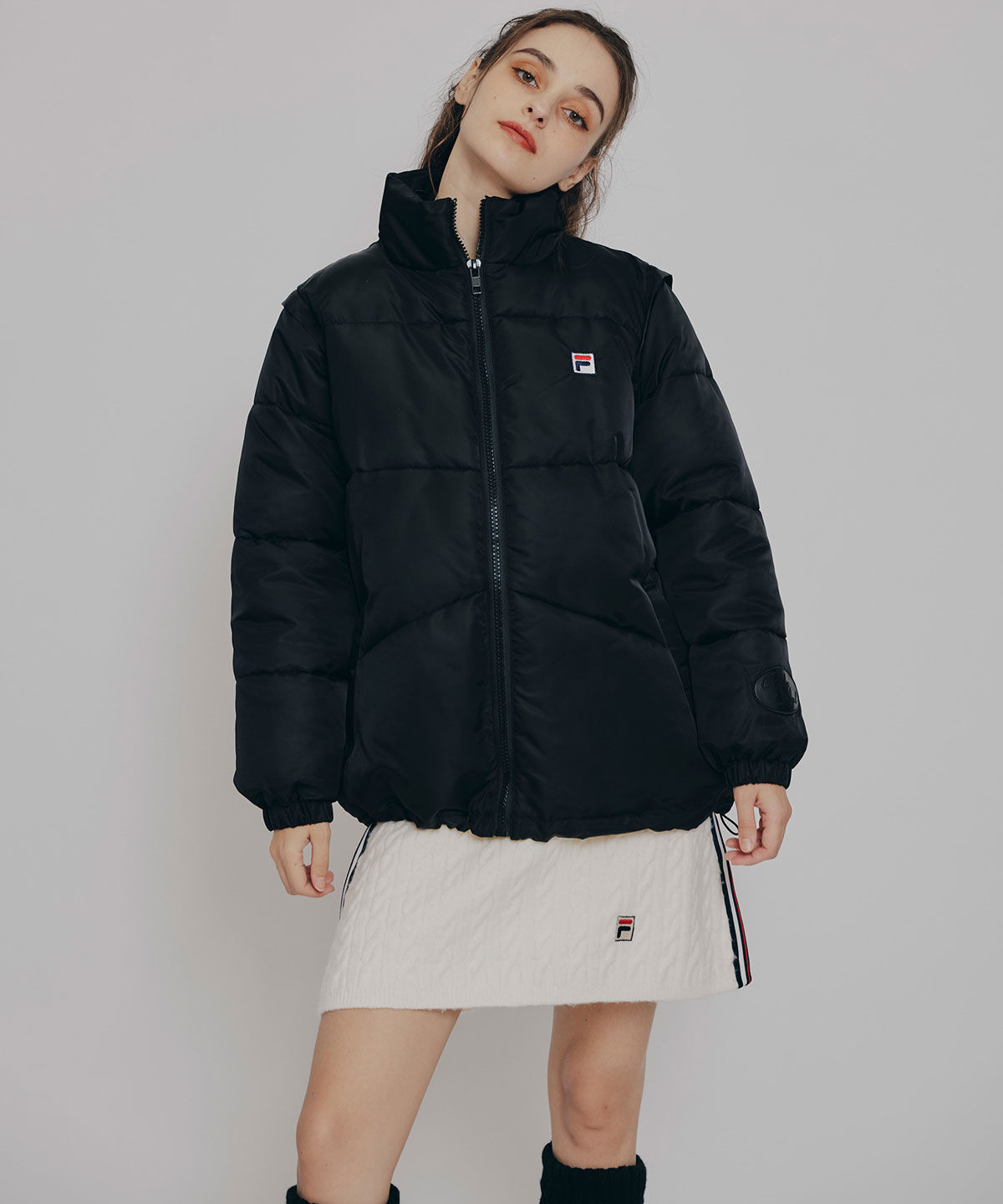 REDYAZEL「［FILA&times;REDYAZEL］2WAYフェイクダウンジャケット」|ダウン|