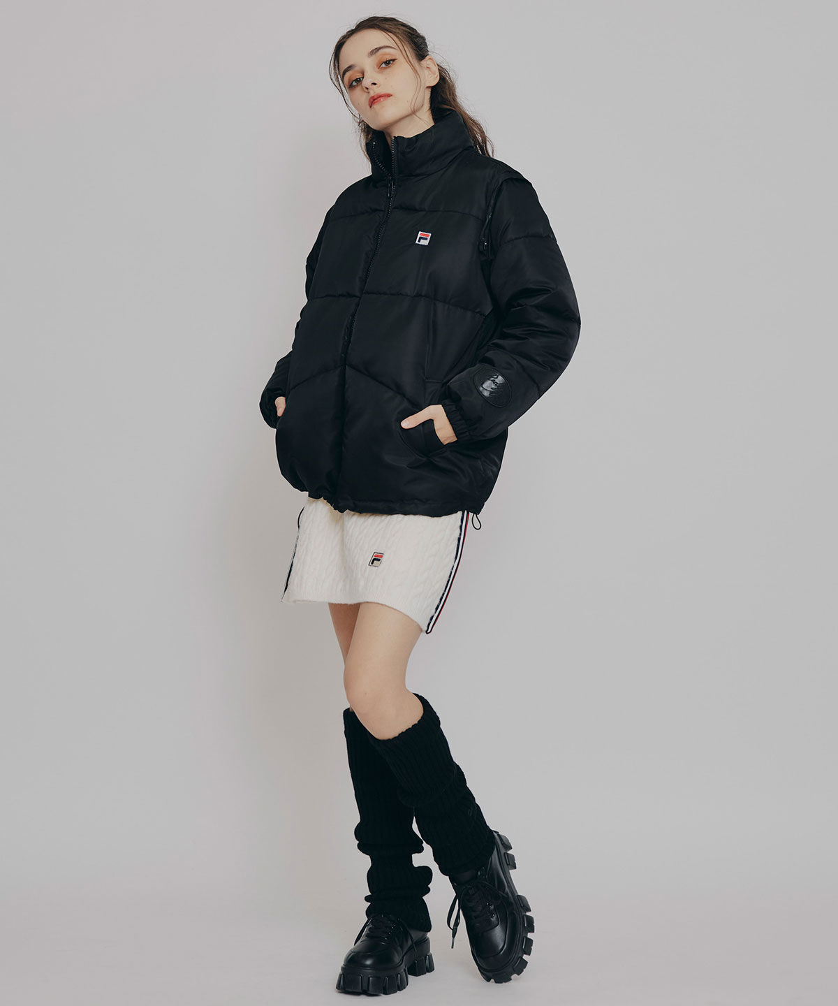 REDYAZEL「［FILA&times;REDYAZEL］2WAYフェイクダウンジャケット」|ダウン|