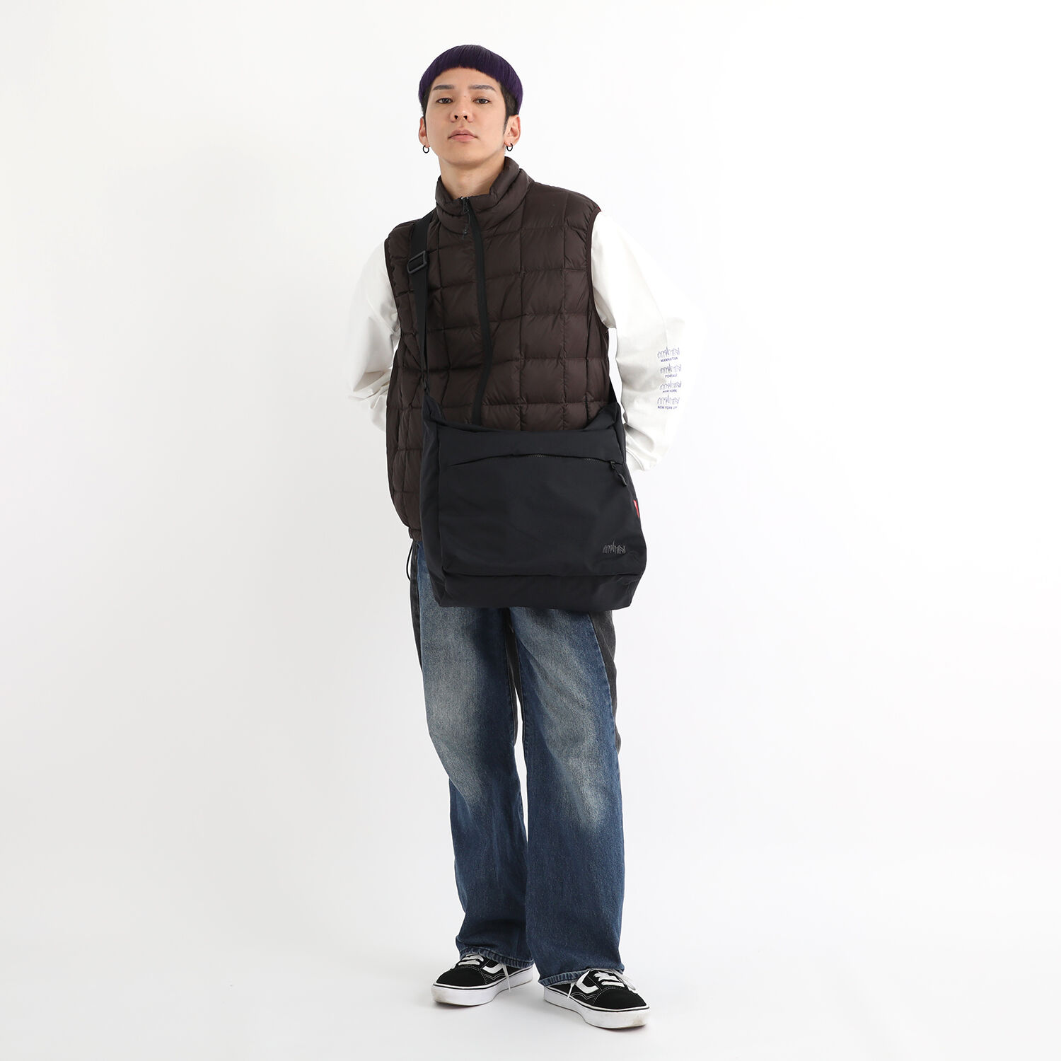 Manhattan Portage「Bed-Stuy Shoulder Bag (LG) Nylon Tussah Quil」|ショルダー・メッセンジャー|