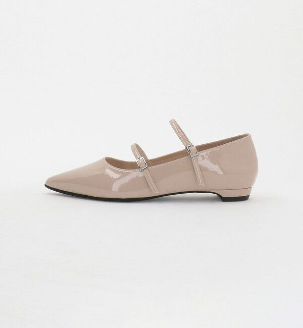 ODETTE E ODILE「＜SY＞ ポインテッド ダブルストラップ フラット15&uarr;」|パンプス|BEIGE
