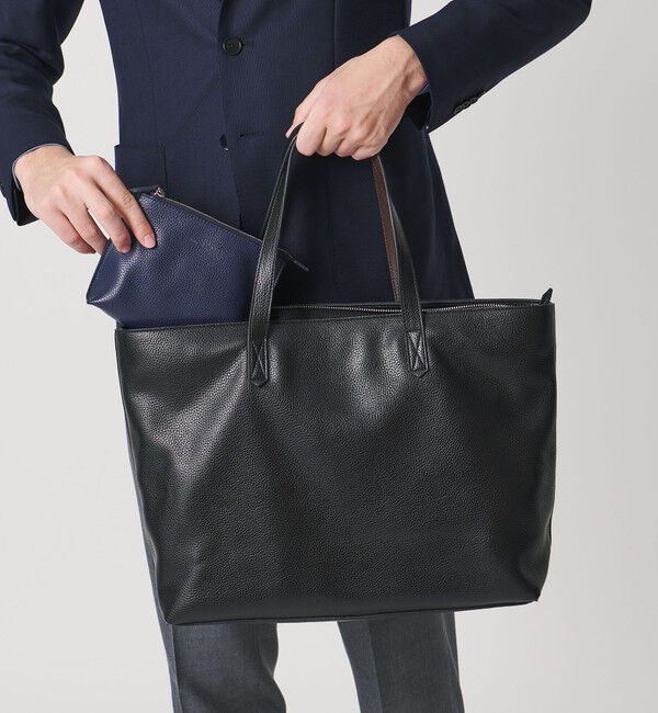 UNITED ARROWS「レザーライク ポーチ S」|ハンドバッグ|