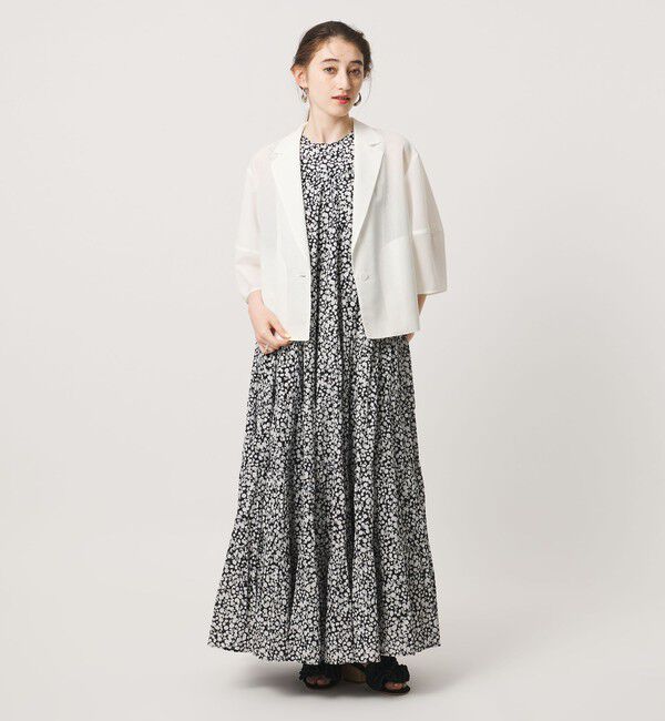 UNITED ARROWS「シアー ショート ジャケット ‐ウォッシャブル‐」|テーラードジャケット|