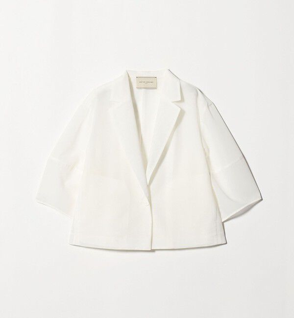 UNITED ARROWS「シアー ショート ジャケット ‐ウォッシャブル‐」|テーラードジャケット|