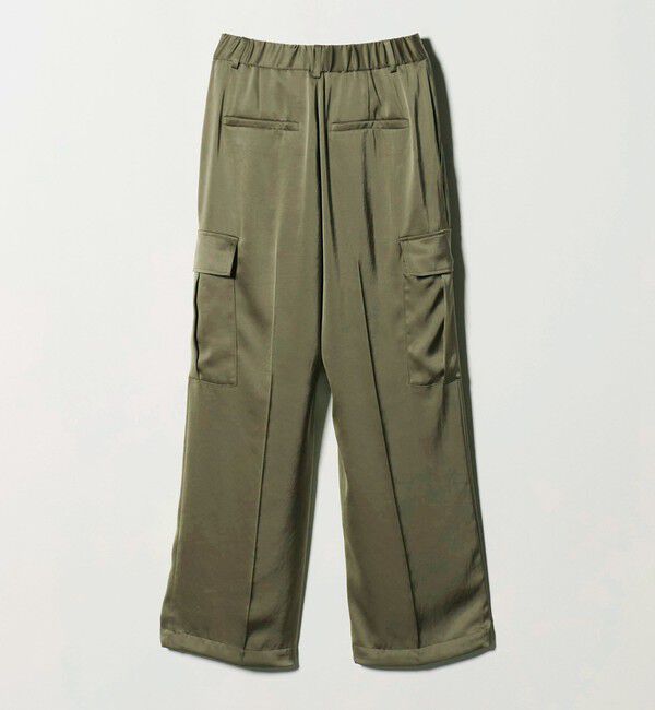 UNITED ARROWS「サテン クリーン ポケット パンツ ‐ウォッシャブル‐」|カーゴ|