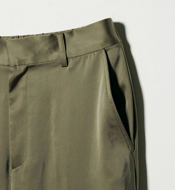 UNITED ARROWS「サテン クリーン ポケット パンツ ‐ウォッシャブル‐」|カーゴ|