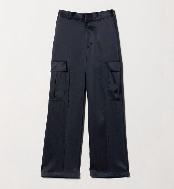 UNITED ARROWS「サテン クリーン ポケット パンツ ‐ウォッシャブル‐」|カーゴ|