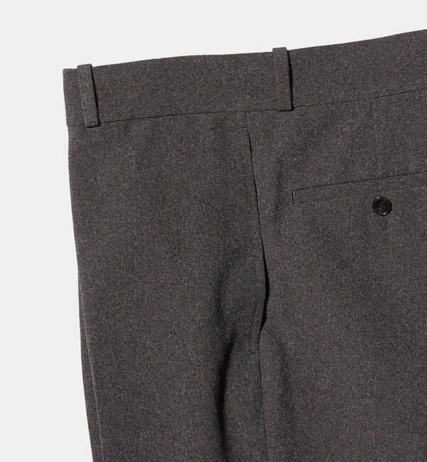 UNITED ARROWS「ポリエステル リネンライク セミフレアトラウザーズ」|スラックス|