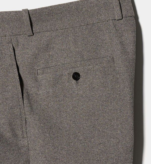 UNITED ARROWS「ポリエステル リネンライク セミフレアトラウザーズ」|スラックス|