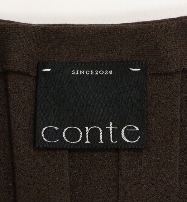 conte「＜conte＞ワイドリブ Vネックカーディガン」|カーディガン|