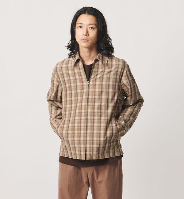UNITED ARROWS「オータム チェック ジップブルゾン」|その他|