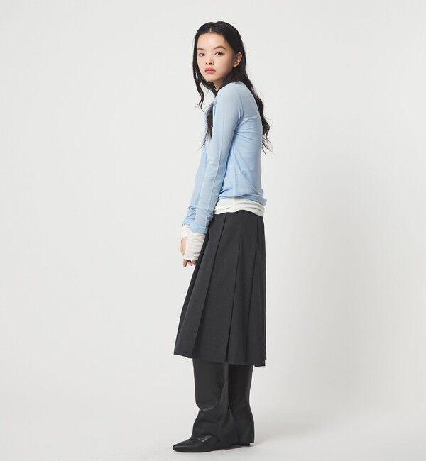 EMMEL REFINES「＜EMMEL REFINES＞EM ベアフライス クルーネック プルオーバー」|Tシャツ・カットソー|