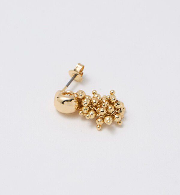 UNITED ARROWS green label relaxing「オーバルメタル＆ツブツブミックス ピアス」|ピアス|
