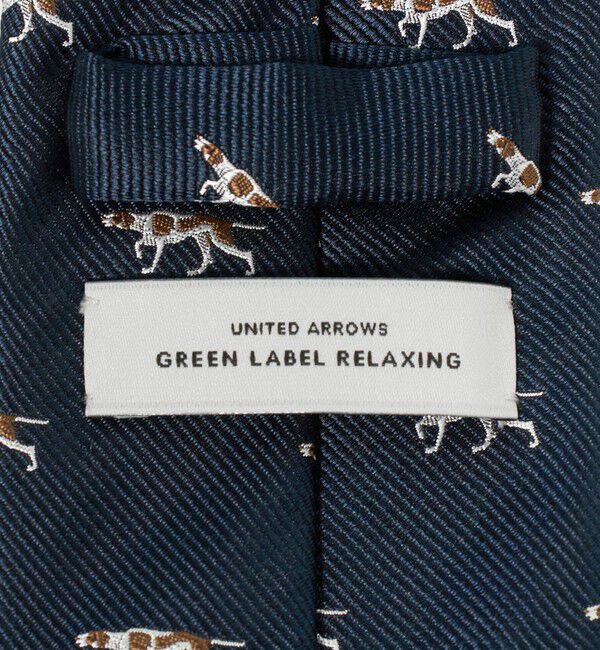 UNITED ARROWS green label relaxing「GLR ジャパン タンゴ 8.0cm モチーフ2 犬柄 ネクタイ」|ネクタイ・蝶ネクタイ|
