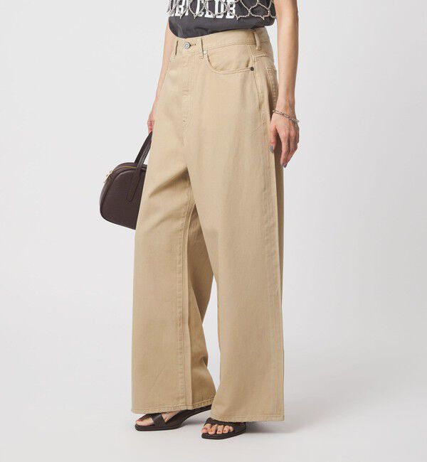 UNITED ARROWS green label relaxing「＜スタイリスト兵藤千尋さんコラボ＞ワイド ライト デニム 接触冷感」|デニム|