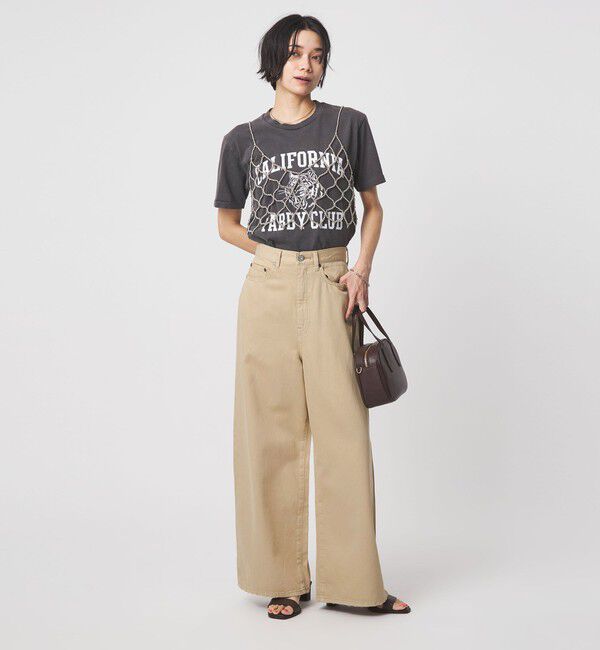 UNITED ARROWS green label relaxing「＜スタイリスト兵藤千尋さんコラボ＞ワイド ライト デニム 接触冷感」|デニム|