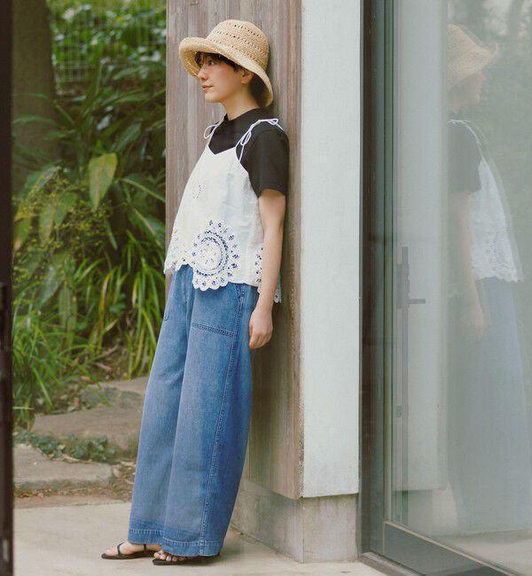 UNITED ARROWS green label relaxing「＜スタイリスト兵藤千尋さんコラボ＞ベイカー ライト デニム 接触冷感」|デニム|