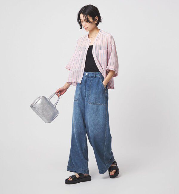 UNITED ARROWS green label relaxing「＜スタイリスト兵藤千尋さんコラボ＞ベイカー ライト デニム 接触冷感」|デニム|
