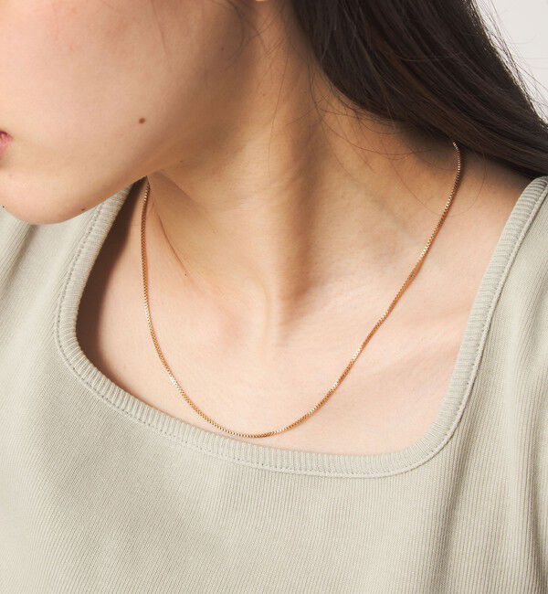 UNITED ARROWS green label relaxing「3WAY ビーズ＆チェーン 2連ネックレス」|ネックレス|