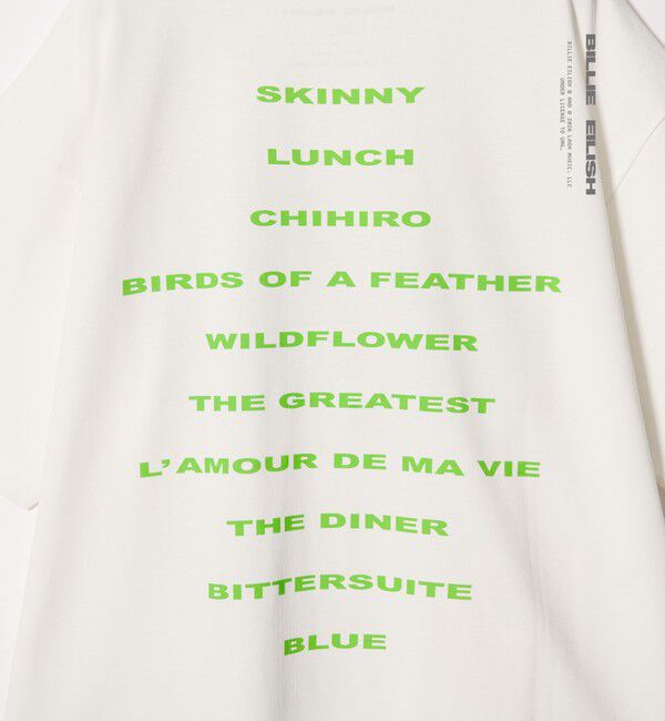 UNITED ARROWS green label relaxing「【別注】＜Bravado＞ビリー・アイリッシュ「HIT ME HARD AND SOFT」Tシャツ」|Tシャツ・カットソー|