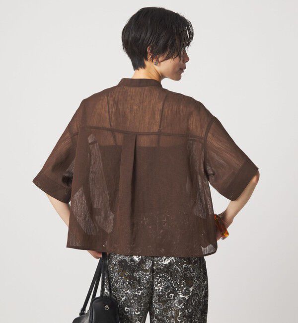 UNITED ARROWS green label relaxing「ラミーライク ショートスリーブ シャツ 通気性」|シャツ・ブラウス|