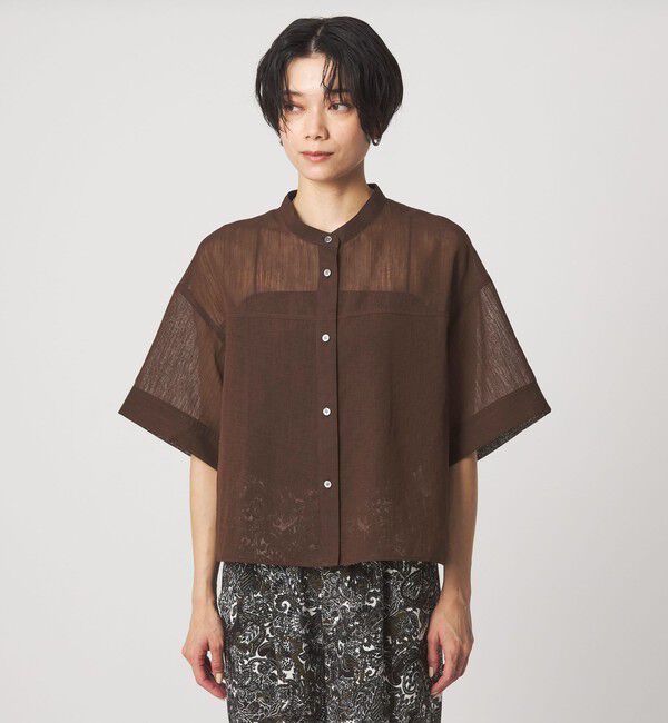 UNITED ARROWS green label relaxing「ラミーライク ショートスリーブ シャツ 通気性」|シャツ・ブラウス|