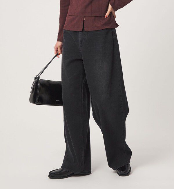 UNITED ARROWS green label relaxing「【別注】＜Healthy DENIM＞カーヴィー デニムパンツ」|デニム|BLACK