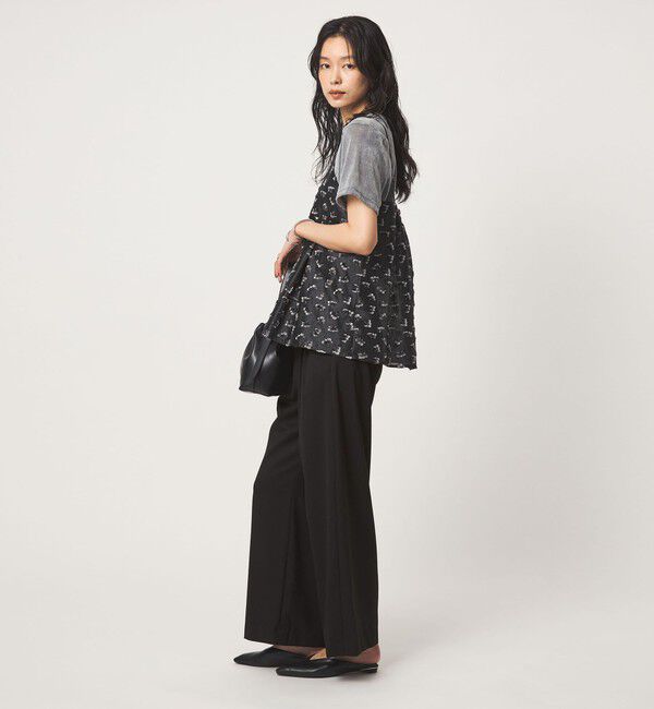 UNITED ARROWS green label relaxing「ソモウライク 2タック ワイド パンツ ウォッシャブル ストレッチ」|スラックス|