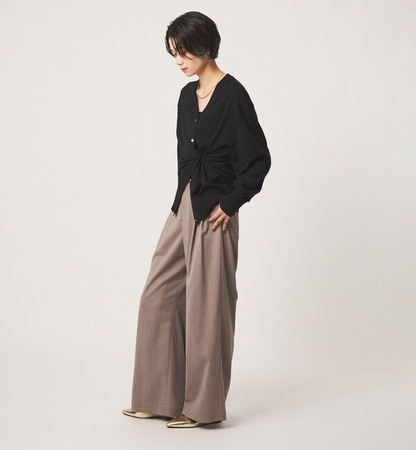 UNITED ARROWS green label relaxing「ソモウライク 2タック ワイド パンツ ウォッシャブル ストレッチ」|スラックス|