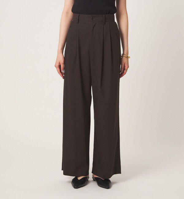 UNITED ARROWS green label relaxing「ソモウライク 2タック ワイド パンツ ウォッシャブル ストレッチ」|スラックス|