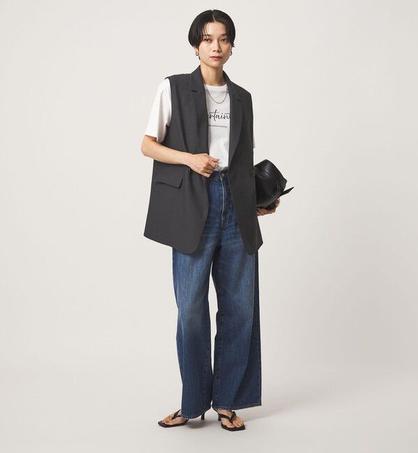 UNITED ARROWS green label relaxing「ツイードライク ジレ マシンウォッシャブル 帯電防止 」|ベスト・ジレ|