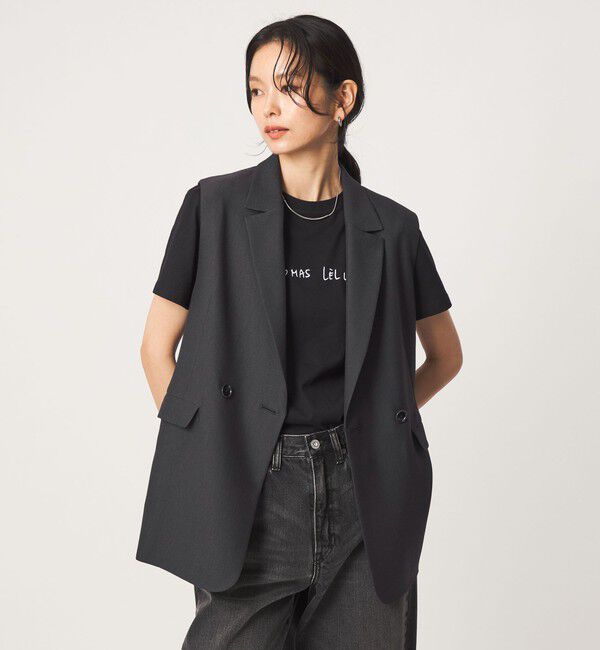 UNITED ARROWS green label relaxing「ツイードライク ジレ マシンウォッシャブル 帯電防止 」|ベスト・ジレ|
