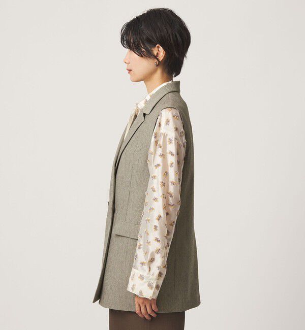 UNITED ARROWS green label relaxing「ツイードライク ジレ マシンウォッシャブル 帯電防止 」|ベスト・ジレ|
