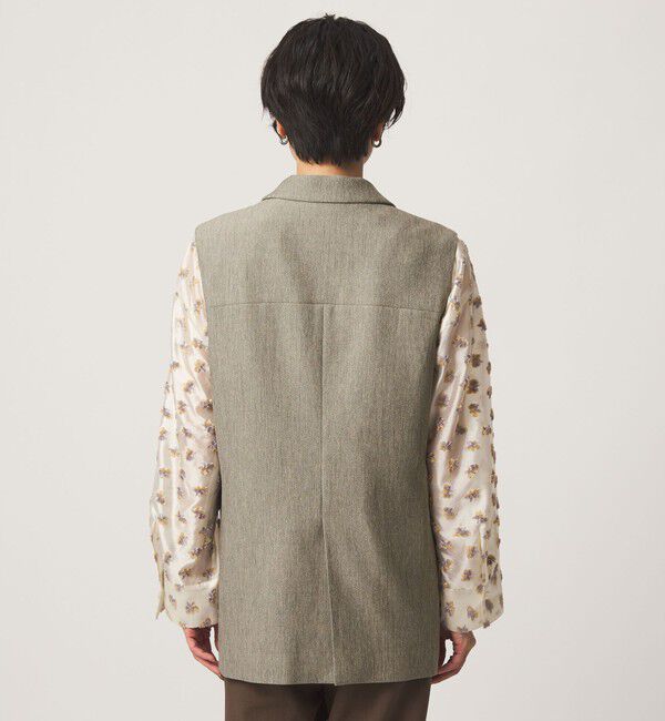 UNITED ARROWS green label relaxing「ツイードライク ジレ マシンウォッシャブル 帯電防止 」|ベスト・ジレ|