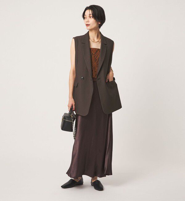 UNITED ARROWS green label relaxing「ツイードライク ジレ マシンウォッシャブル 帯電防止 」|ベスト・ジレ|