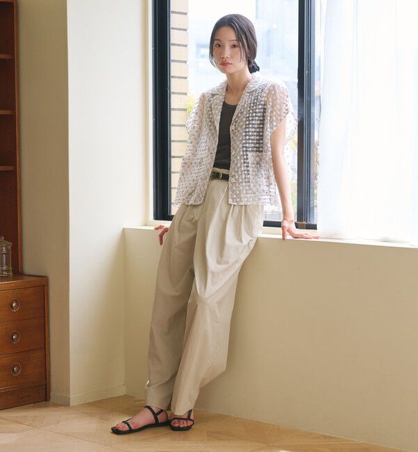 BEAUTY&YOUTH UNITED ARROWS「ナイロンコットン ワイドタックパンツ ウォッシャブル」|その他|