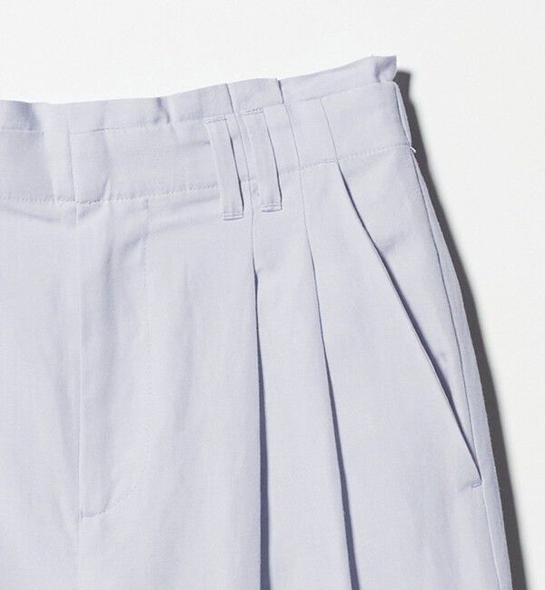 BEAUTY&YOUTH UNITED ARROWS「麻ブレンド バックゴム タック ワイドパンツ」|チノ|