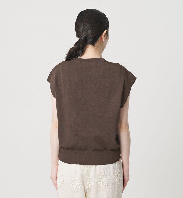 BEAUTY&YOUTH UNITED ARROWS「フルニードル フレンチスリーブ ニットプルオーバー ウォッシャブル」|ニット・セーター|