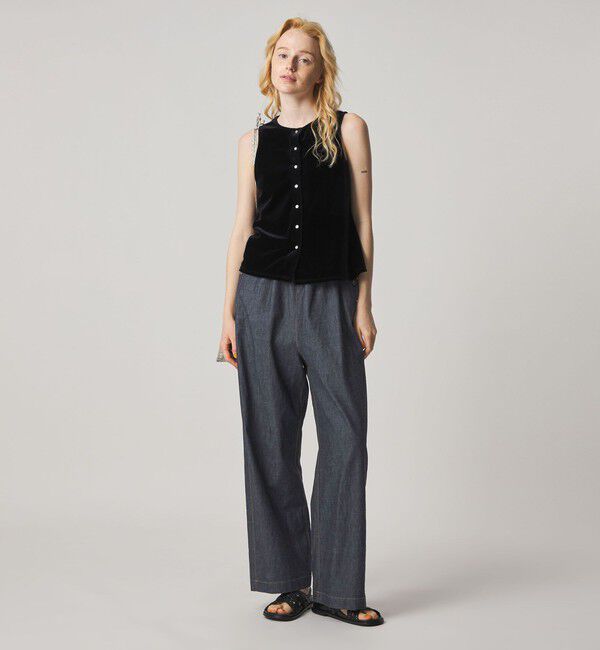 STEVEN ALAN「＜Steven Alan＞ライトオンスデニム ワイドパンツ」|デニム|