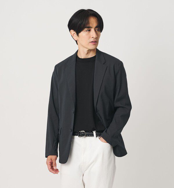 BEAUTY&YOUTH UNITED ARROWS「MIXTURE ナイロン コンフォート ジャケット ヨコストレッチ 撥水機能 ウォッシャブル セットアップ対応」|テーラードジャケット|