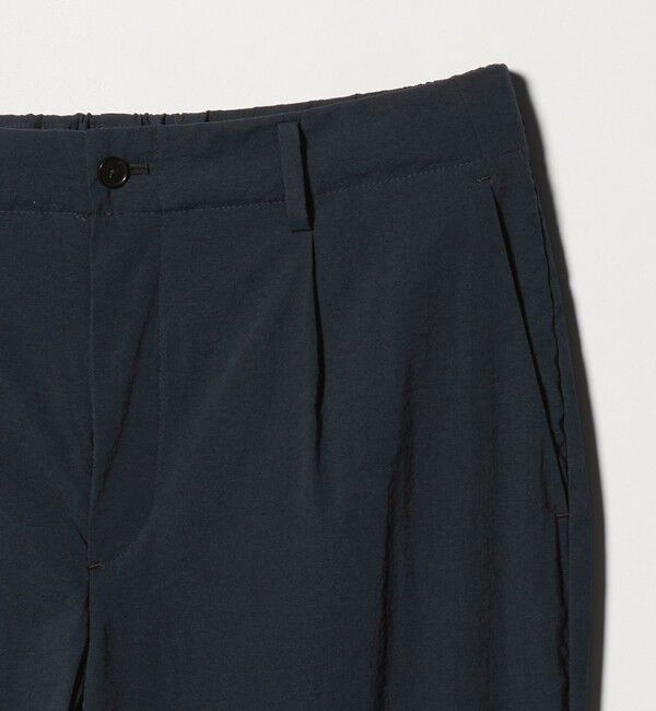 BEAUTY&YOUTH UNITED ARROWS「MIXTURE ナイロン 1プリーツ テーパード パンツ NO.5 ヨコストレッチ 撥水機能 ウォッシャブル セットアッ」|チノ|