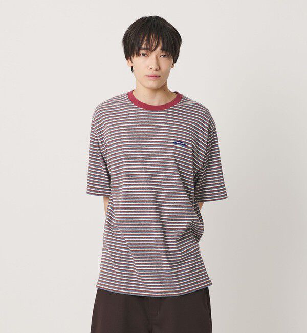NICE WEATHER「＜NICE WEATHER＞マルチボーダー Tシャツ」|Tシャツ・カットソー|WINE
