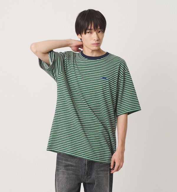 NICE WEATHER「＜NICE WEATHER＞マルチボーダー Tシャツ」|Tシャツ・カットソー|