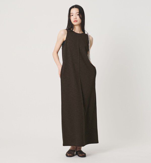 BEAUTY&YOUTH UNITED ARROWS「ポリエステル アメリカンスリーブ ワンピース」|ワンピース|DK.BROWN