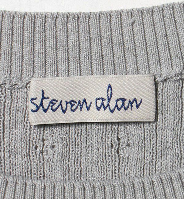 STEVEN ALAN「＜Steven Alan＞アイレット リブ ベスト」|ニット・セーター|
