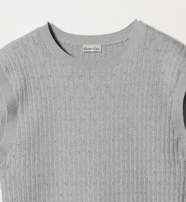 STEVEN ALAN「＜Steven Alan＞アイレット リブ ベスト」|ニット・セーター|