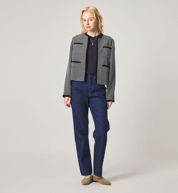 STEVEN ALAN「＜Steven Alan＞ジャガード ブルゾン」|ノーカラージャケット|