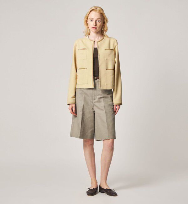 STEVEN ALAN「＜Steven Alan＞ジャガード ブルゾン」|ノーカラージャケット|