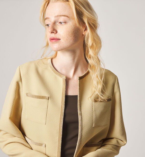 STEVEN ALAN「＜Steven Alan＞ジャガード ブルゾン」|ノーカラージャケット|