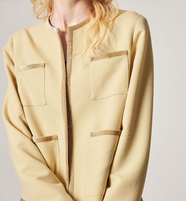 STEVEN ALAN「＜Steven Alan＞ジャガード ブルゾン」|ノーカラージャケット|