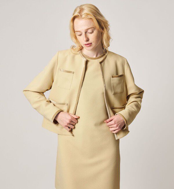 STEVEN ALAN「＜Steven Alan＞ジャガード ブルゾン」|ノーカラージャケット|